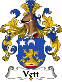 German Wappen Coat of Arms for Vett