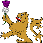 Demi Lion Rmpt Holding Thistle