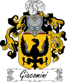 Araldica Italiana Coat of arms used by the Italian family Giacomini