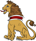 Lion Sejant Collared