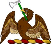 Demi Eagle Holding Hatchet