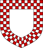 Shield #9-Bordure Chequy