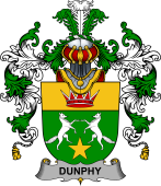 Irish Family Coat of Arms (v.25b) Dunphy (Middle Temple - Burke