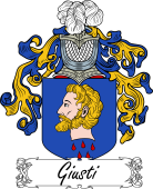 Araldica Italiana Coat of arms used by the Italian family Giusti