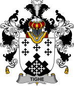 Irish Family Coat of Arms (v.25b) Tighe or O