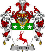 Irish Family Coat of Arms (v.25b) Doherty or O