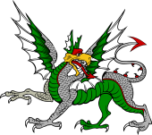 Dragon Passant Reguardant