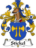 German Wappen Coat of Arms for Stickel