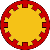 Circular Shield-Bordure Embattled