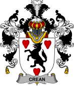 Irish Family Coat of Arms (v.25b) Crean or O