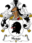 German Wappen Coat of Arms for Hegge