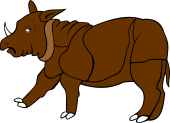 Rhinocerous Passant