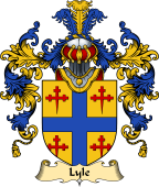 Scottish Family Coat of Arms (v.25) Lyle or Lyall