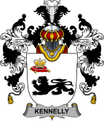Irish Family Coat of Arms (v.25b) Kennelly or O