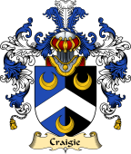 Scottish Family Coat of Arms (v.25) Craigie or Craig