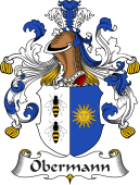 German Wappen Coat of Arms for Obermann