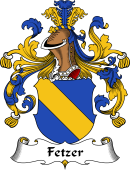 German Wappen Coat of Arms for Fetzer