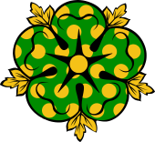 Heraldic Rose Bezantee