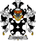 Irish Family Coat of Arms (v.25b) Conolly or O