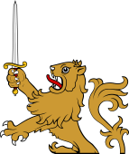 Demi Lion Rmpt Holding Sword