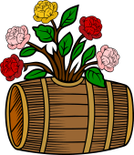 Roses (5) Issuing-Barrel