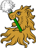 Lion Hd Erased Holding Feather Duster