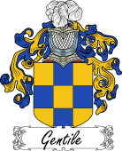 Araldica Italiana Coat of arms used by the Italian family Gentile