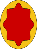 Oval Shield-Bordure Wavy