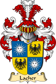 v.23 Coat of Family Arms from Germany for Lacher