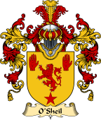Irish Family Coat of Arms (v.25a) O'Sheil