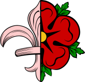 Rose and Fleur de Lis Conjoined