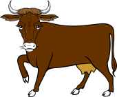 Cow Passant Guardant