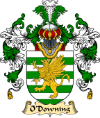 Irish Family Coat of Arms (v.25a) O'Downing