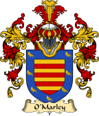 Irish Family Coat of Arms (v.25a) O'Marley or Marlay