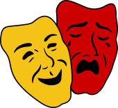 Drama Masks-Conjoined