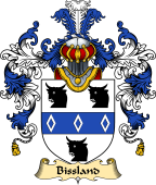 Scottish Family Coat of Arms (v.25) Bissland or Bilsland or Bullsland