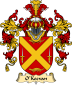 Irish Family Coat of Arms (v.25a) O'Keevan