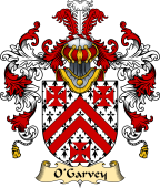 Irish Family Coat of Arms (v.25a) O'Garvey