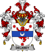 Irish Family Coat of Arms (v.25b) Delaney or O'Delany