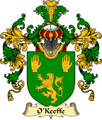 Irish Family Coat of Arms (v.25a) O'Keefe