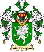 Irish Family Coat of Arms (v.25a) MacDeargan or O'Dargan