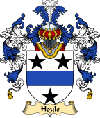Irish Family Coat of Arms (v.25a) Hoyle or MacIlhoyle