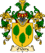 Irish Family Coat of Arms (v.25a) O'Clery