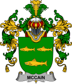 Irish Family Coat of Arms (v.25b) McCain or O'Kane