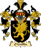 Irish Family Coat of Arms (v.25a) O'Griffin or Griffey
