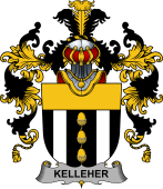 Irish Family Coat of Arms (v.25b) Kelleher or O'Kelleher