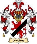 Irish Family Coat of Arms (v.25a) O'Hyland or Hayland