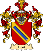 Scottish Family Coat of Arms (v.25) Elliot or Ellot I