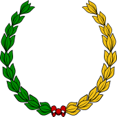 Laurel Wreath 2 with Ribbon