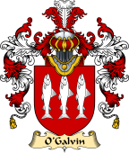 Irish Family Coat of Arms (v.25a) O'Galvin